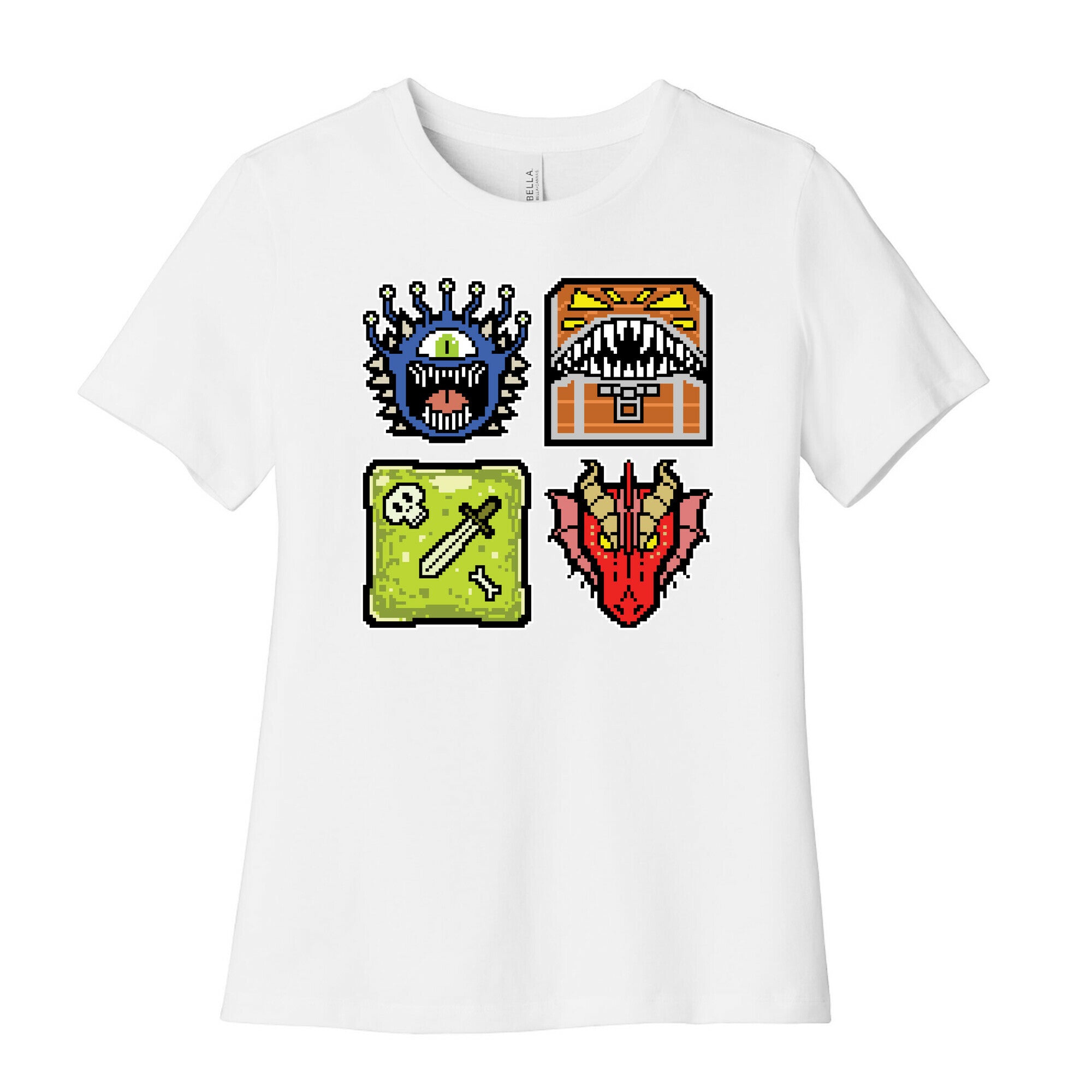Pixel DnD Monsters Women's Cotton Tee